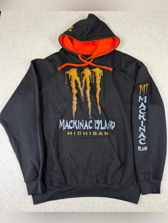 Other - NWT Mackinac Island Michigan / Monster Graphic Hoodie Size Large Unisex